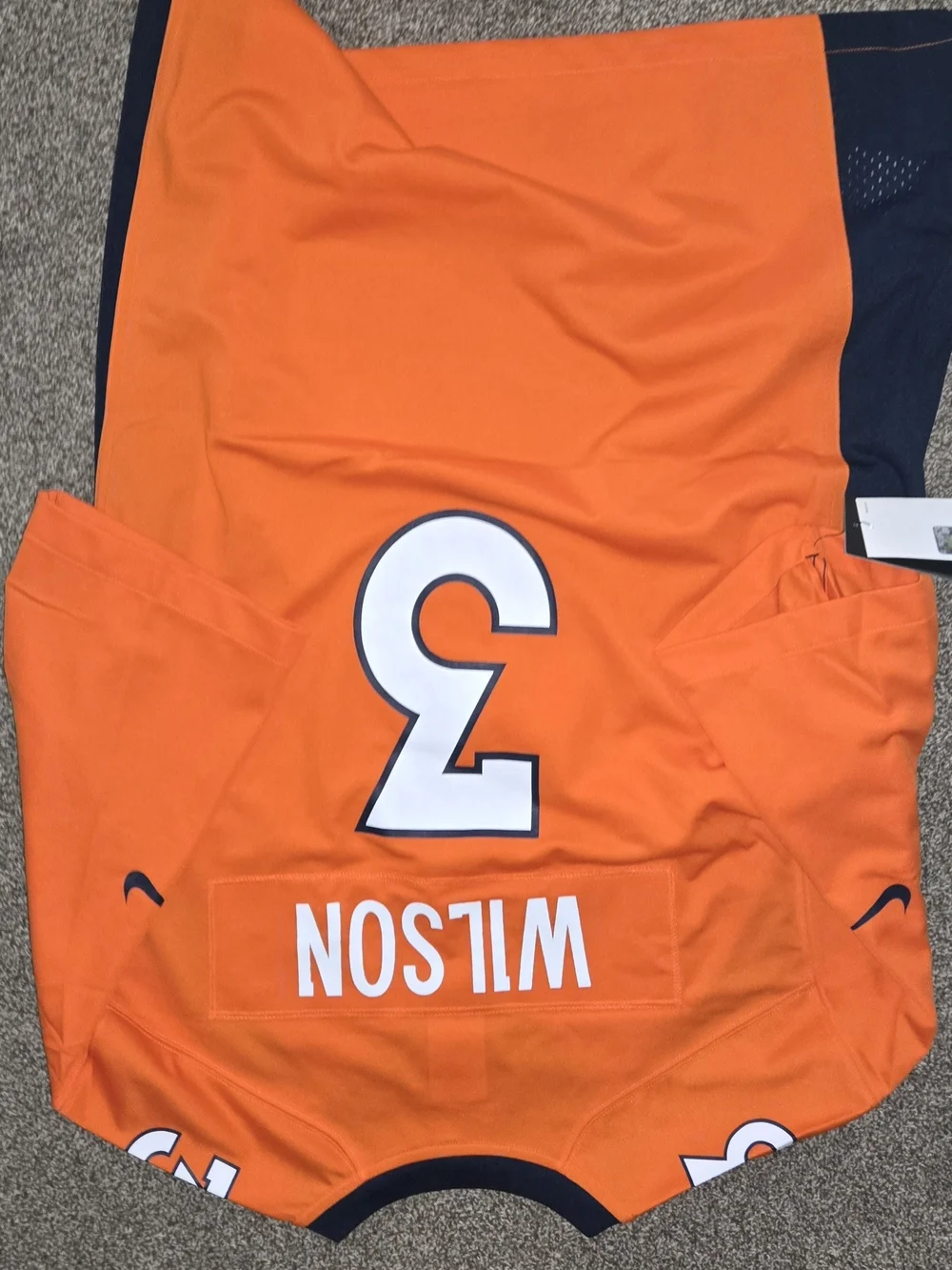 Nwt Nike Denver Broncos Orange #3 Men's Football Jersey